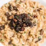 Risotto with dried foraged mushrooms