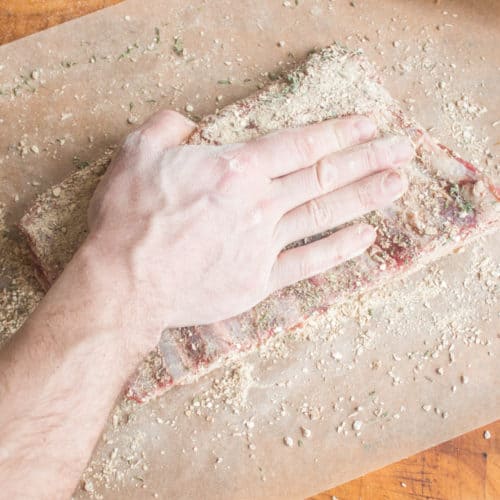 PorciniCrusted Rack of Lamb (Slow Roasted) Forager Chef