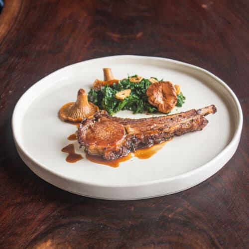 PorciniCrusted Rack of Lamb (Slow Roasted) Forager Chef