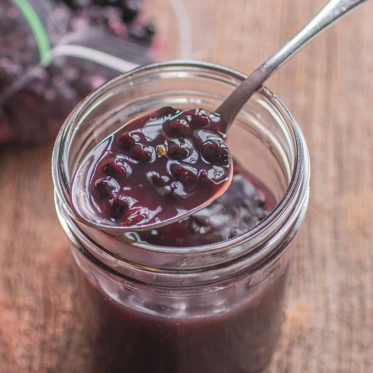 Wild blueberry sauce with sweetfern nutlets recipe 