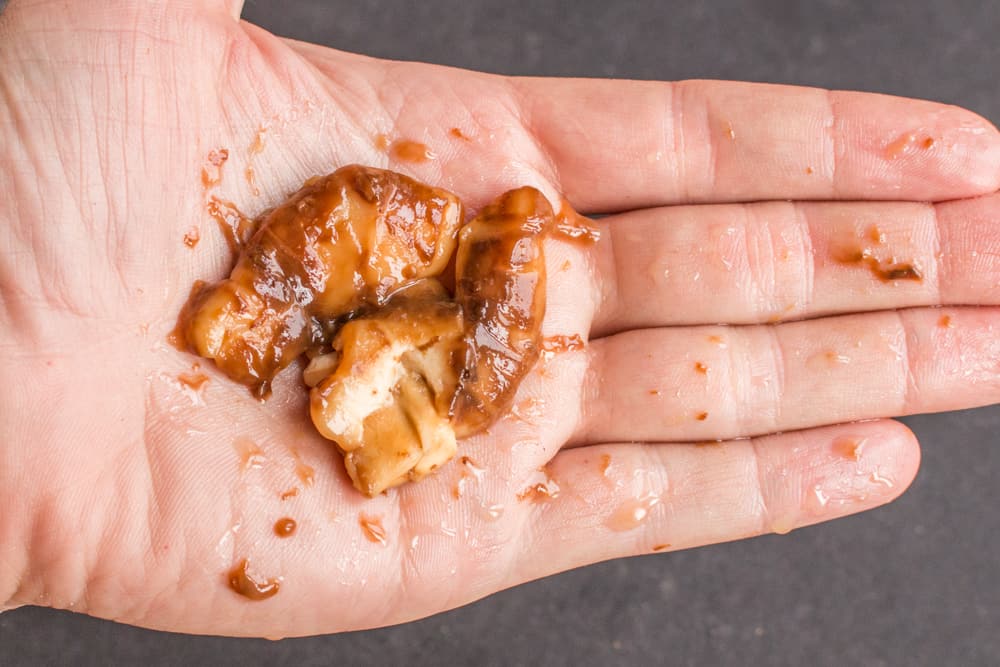 Mushy fermented shiitake mushroom