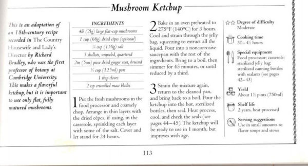 Wild Mushroom Ketchup Recipe