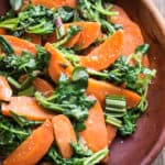 Glazed carrots with watercress and ramp leaves recipe(5)