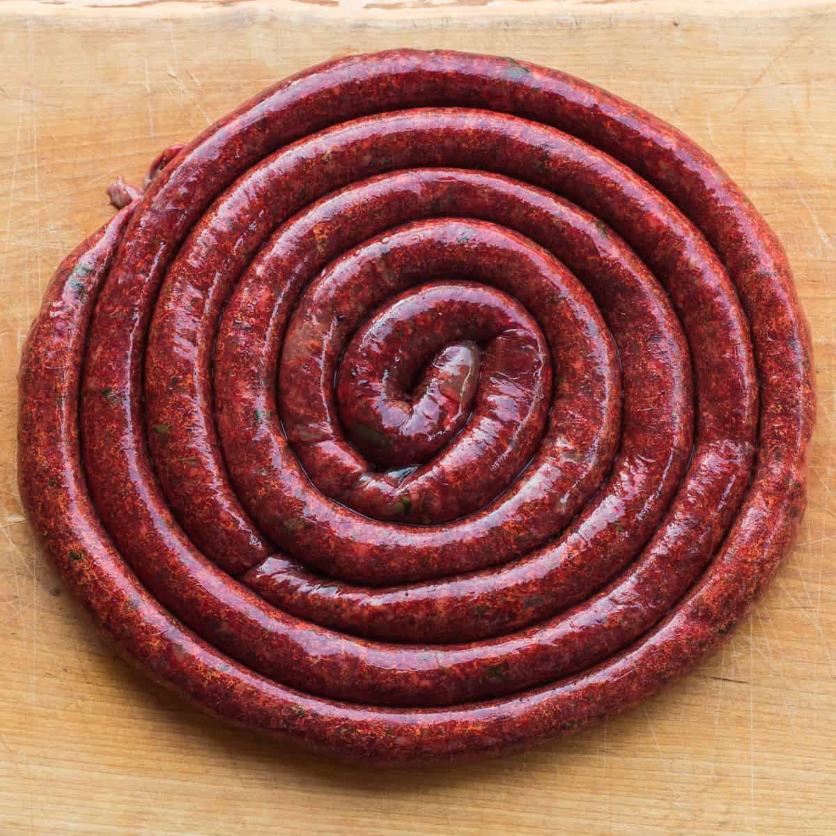 Wild rice lamb blood sausage recipe