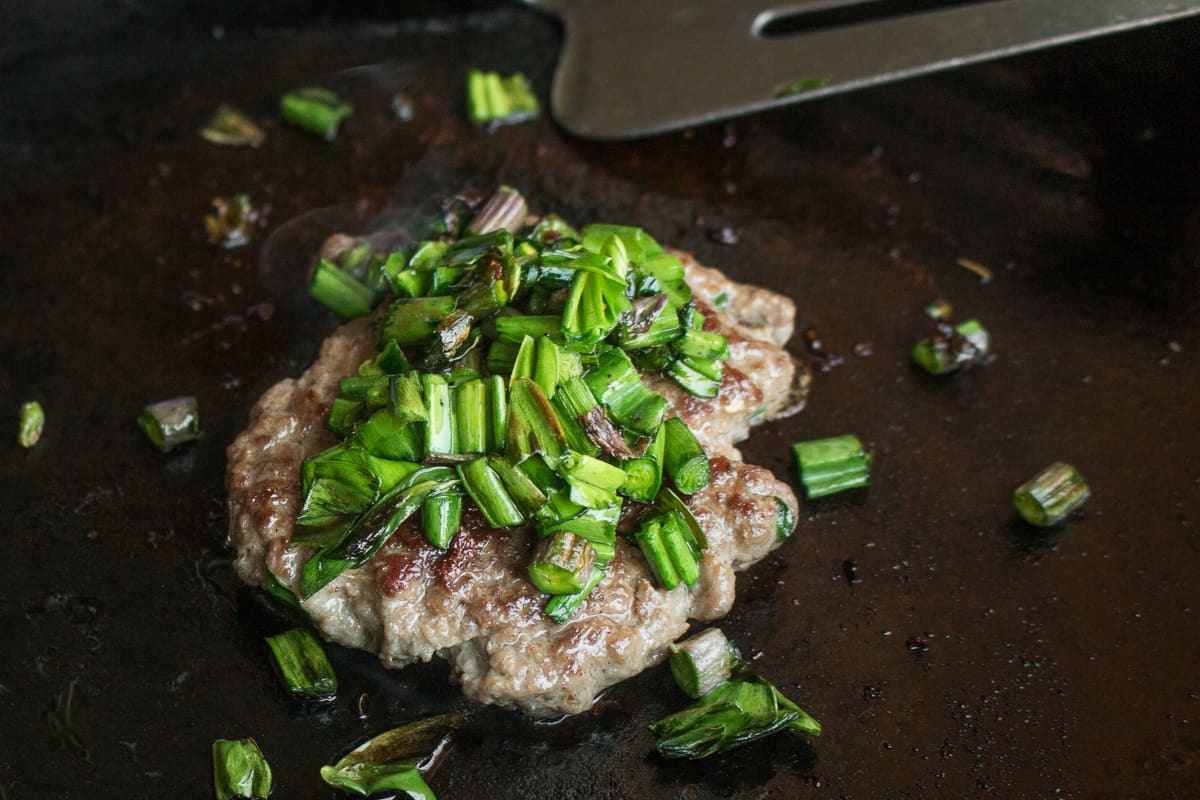 Ramp leaf burgers recipe