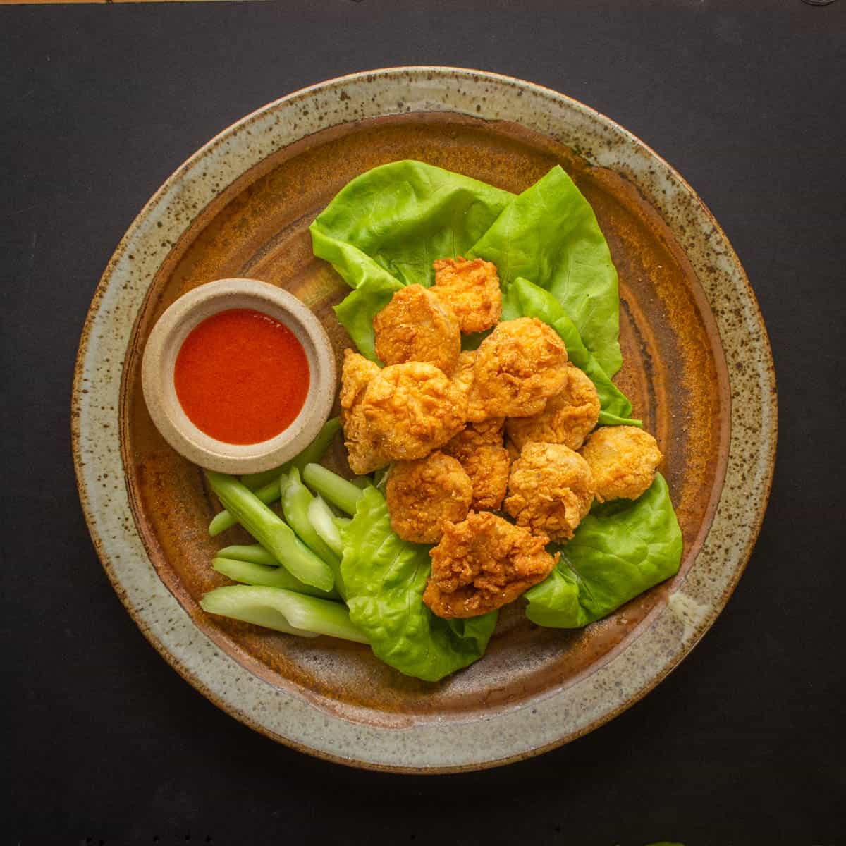 fried rocky mountain oysters on a plate 