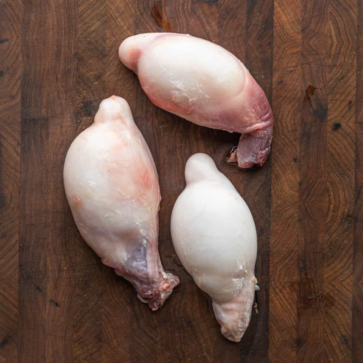 Rocky mountain oysters with outer membrane attached 