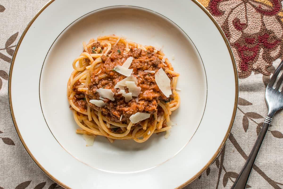 Venison heart bolognese recipe