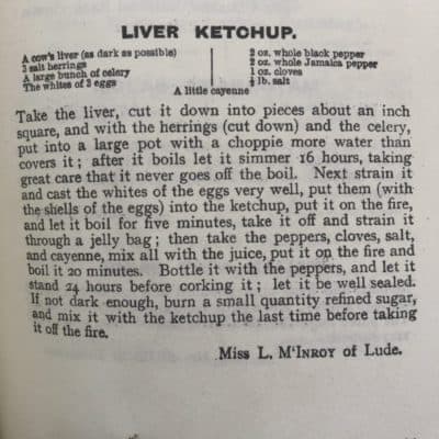 Scottish liver ketchup recipe
