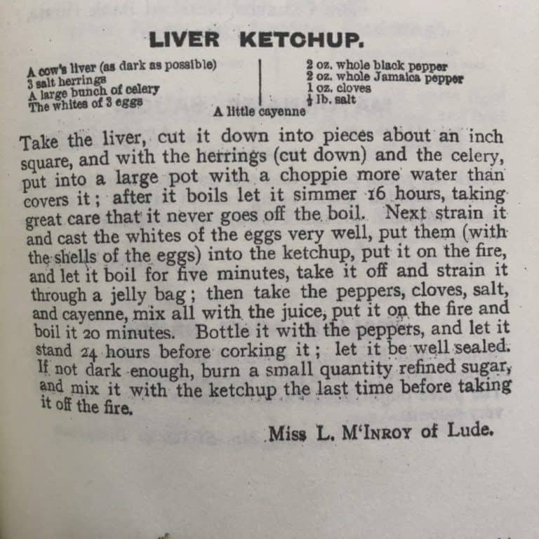 Scottish Liver Ketchup Recipe FORAGER CHEF