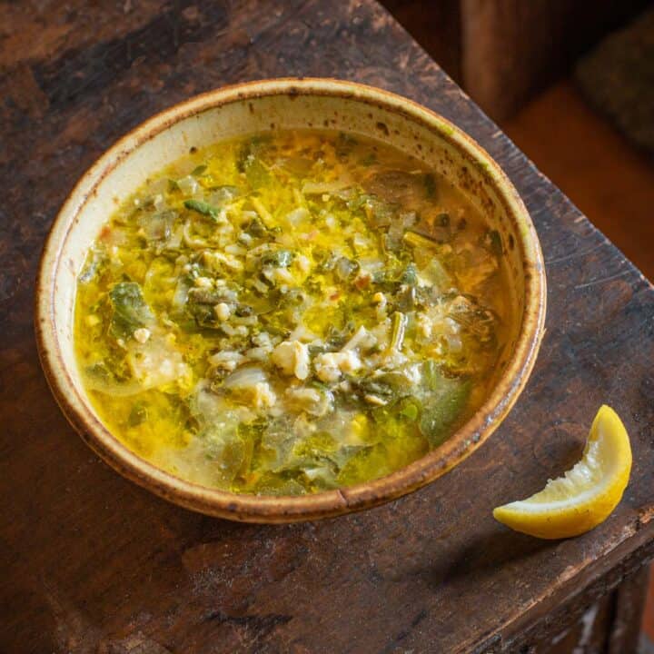 Mediterranean Dock Soup with Rice and Lemon Forager Chef