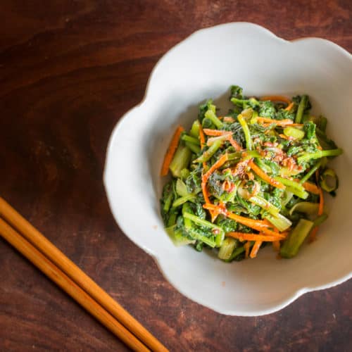 Szechuan Wild Parsnip Leaf Salad