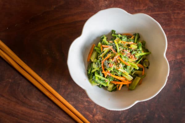 Parsnip leaf salad with wild Szechuan peppercorn / prickly ash dressing recipe