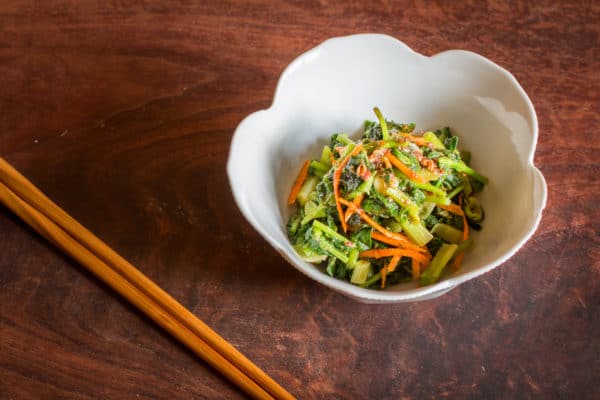 Parsnip leaf salad with wild Szechuan peppercorn / prickly ash dressing recipe