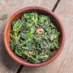 Italian foraged greens with garlic and chili