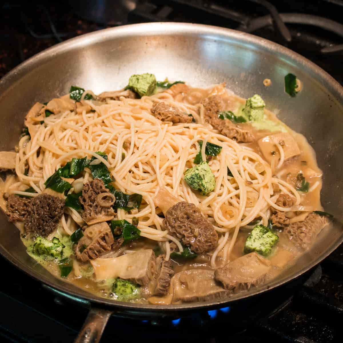 Ramp and Morel Spaghetti Recipe Forager Chef