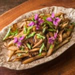 Braised burdock and pheasant back mushrooms recipe