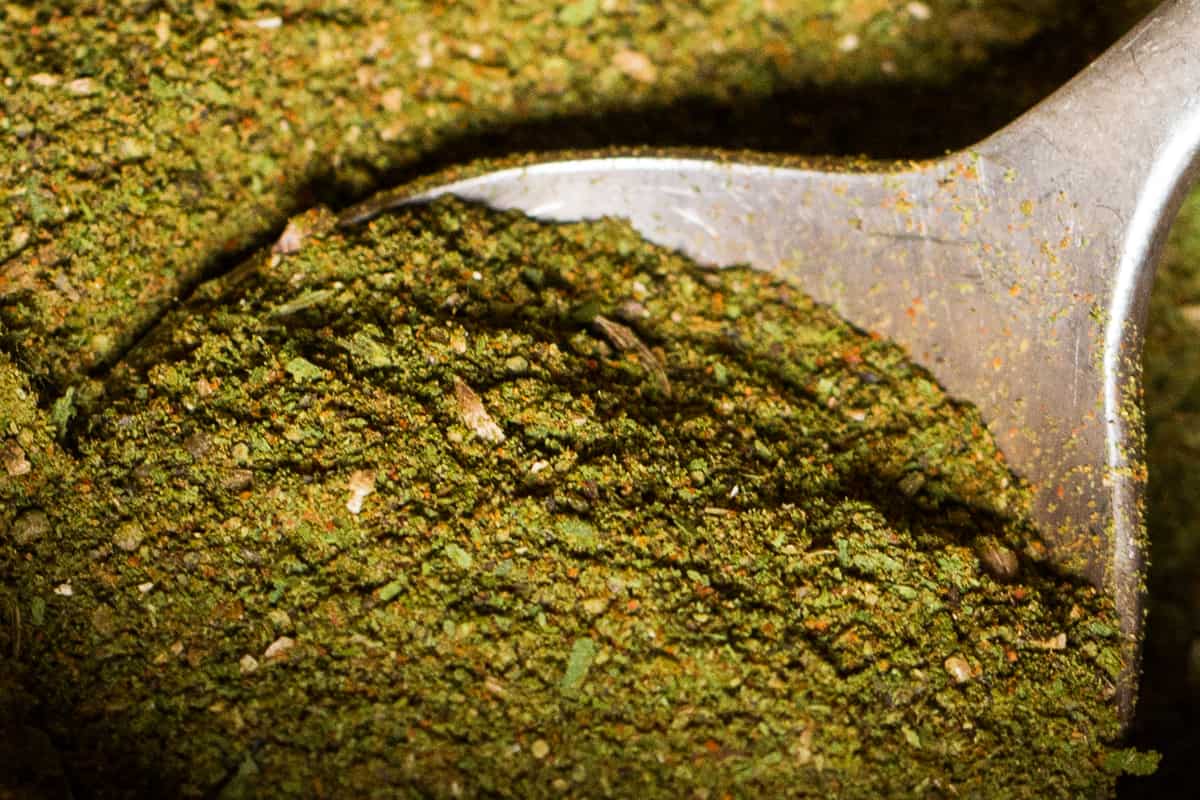Dried ramp leaf rub recipe