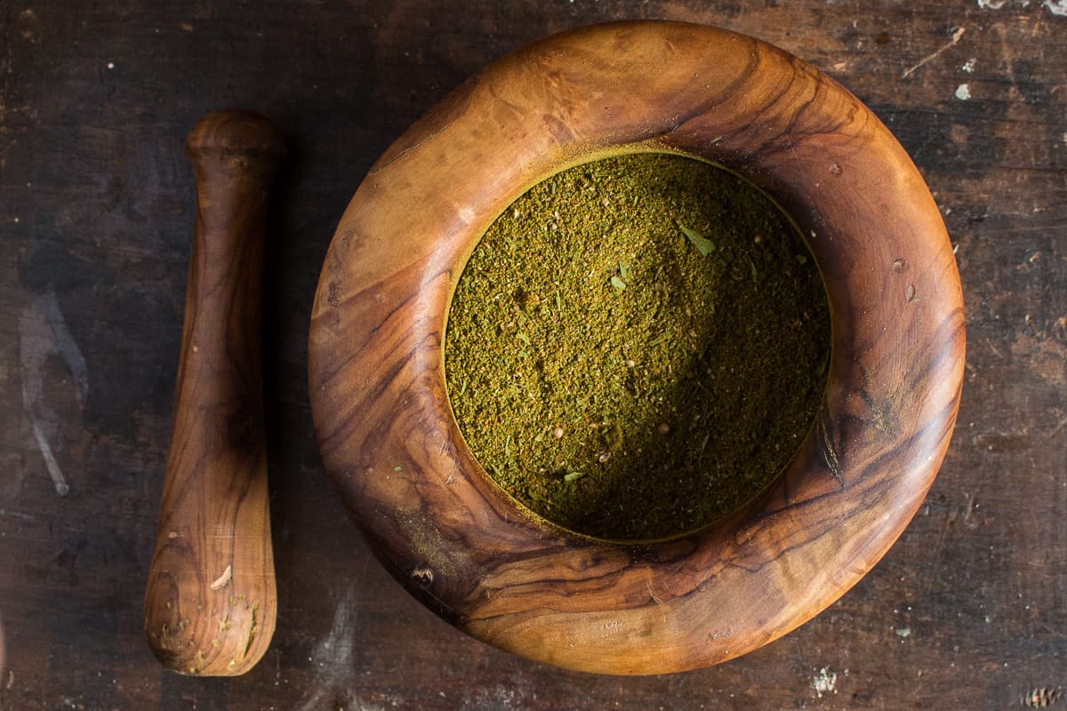 Dried ramp leaf rub recipe