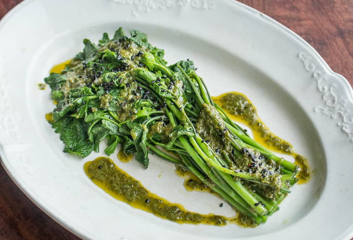 Garlicky Sautéed Mustard Greens - COOKtheSTORY