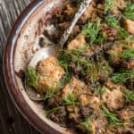 Gyromitra korfii or false morel gratinee recipe