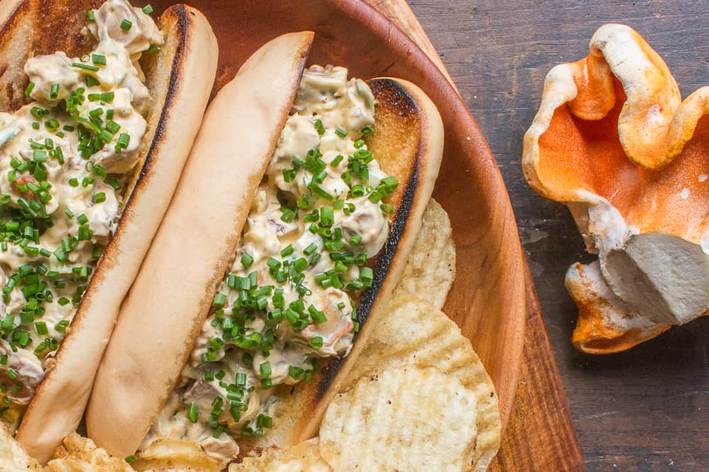 Lobster mushroom rolls recipe