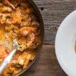 Braised lobster mushroom with tomato and leek recipe