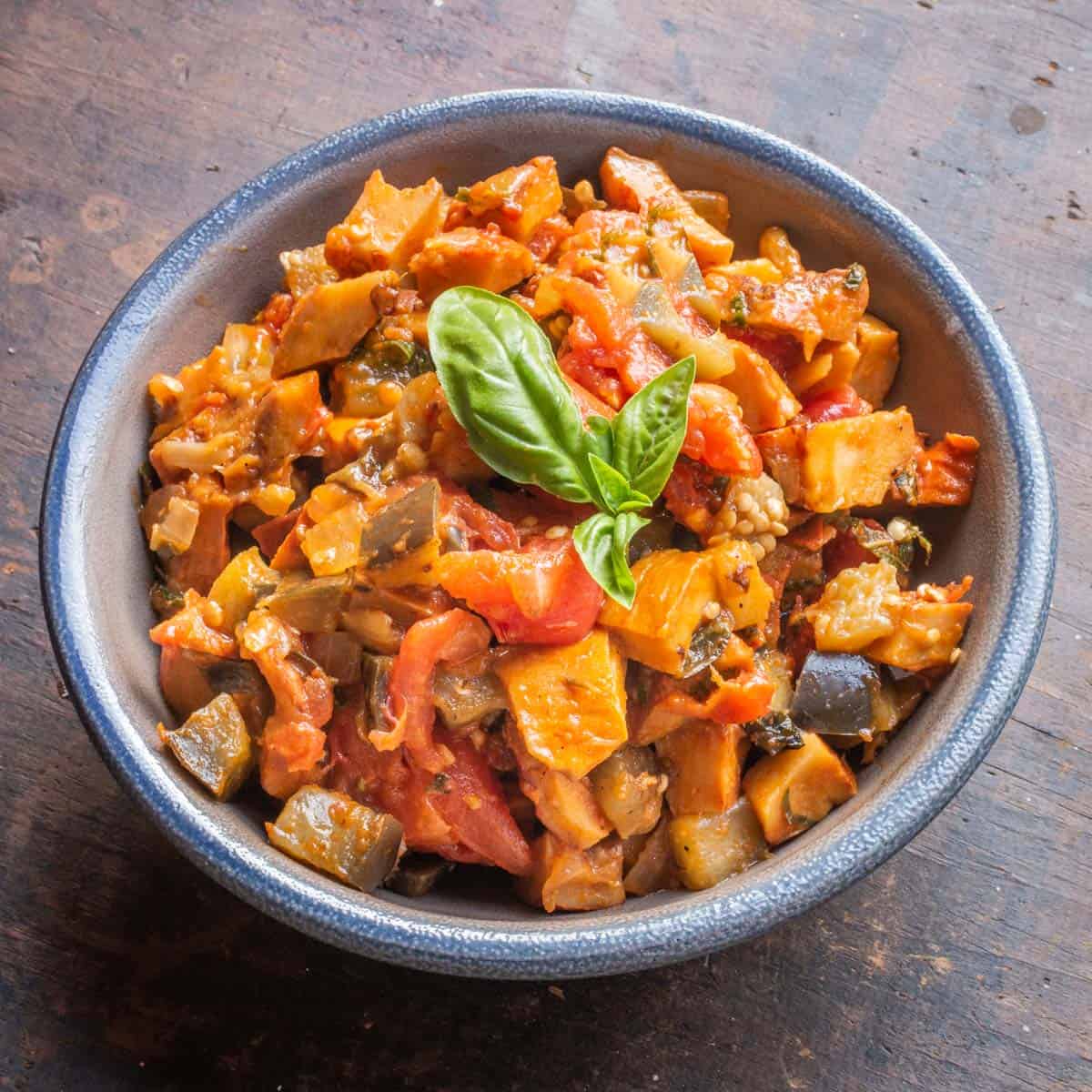 Ratatouille with Mushrooms (Vegan) - FORAGER