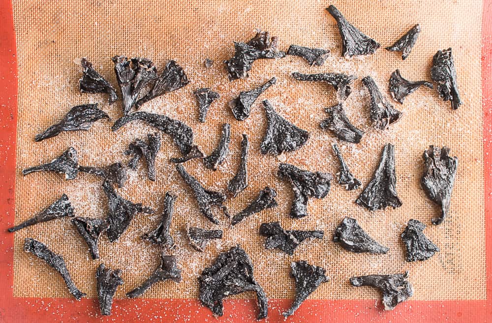 Candied black trumpet mushrooms recipe