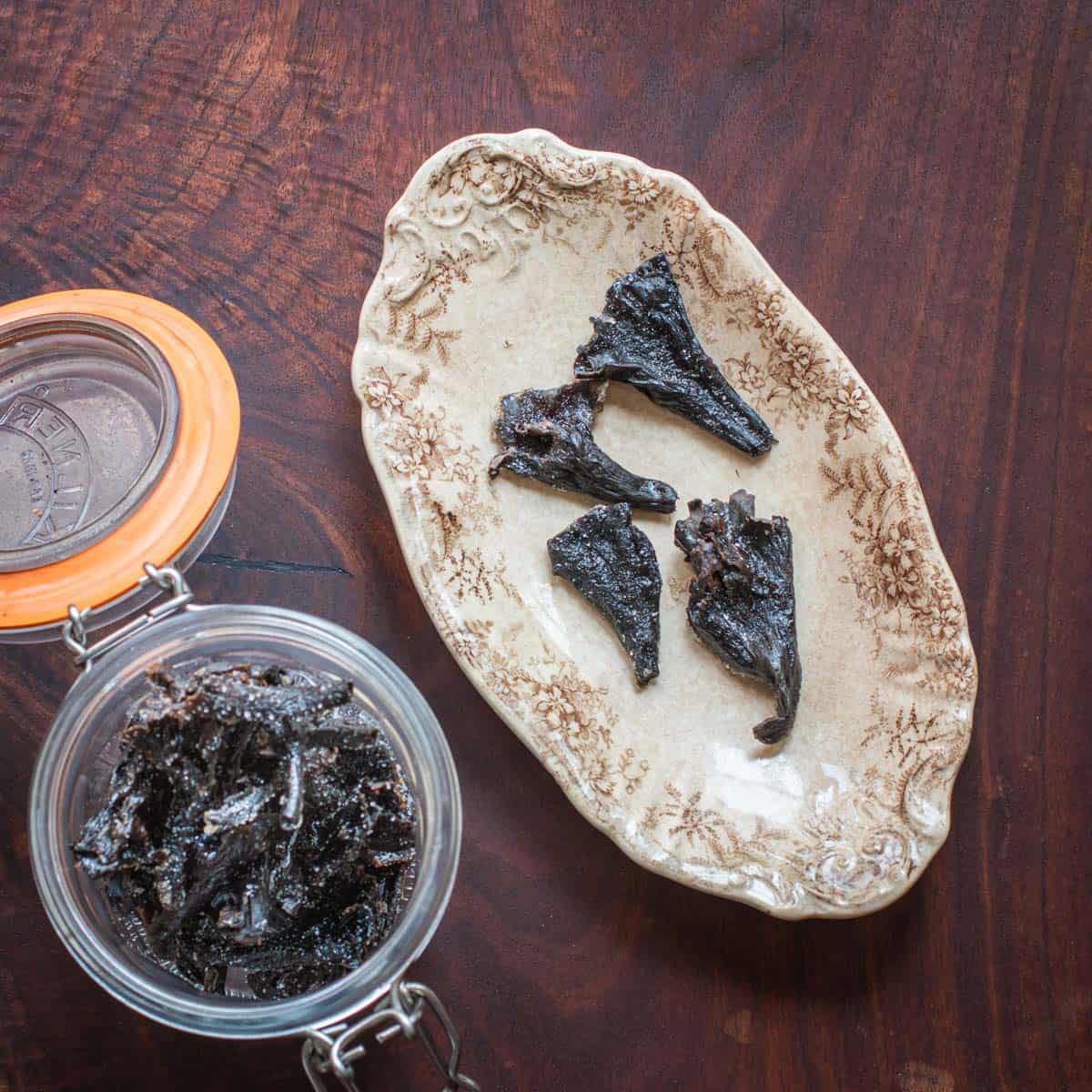 Candied black trumpet mushrooms recipe 