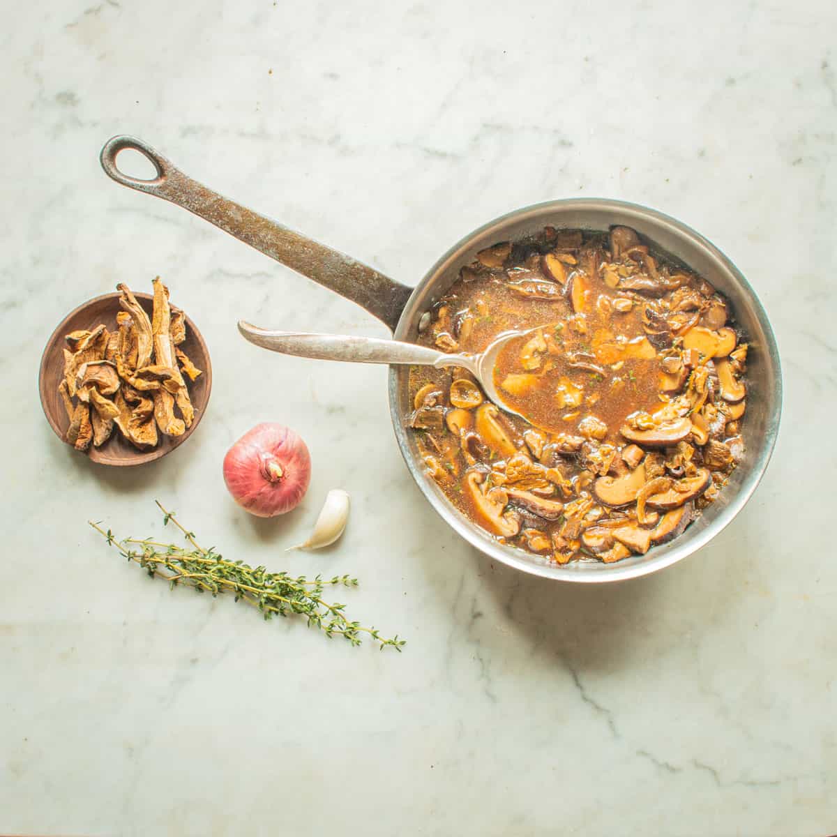 Dried wild mushroom ragu recipe with dried boletes 