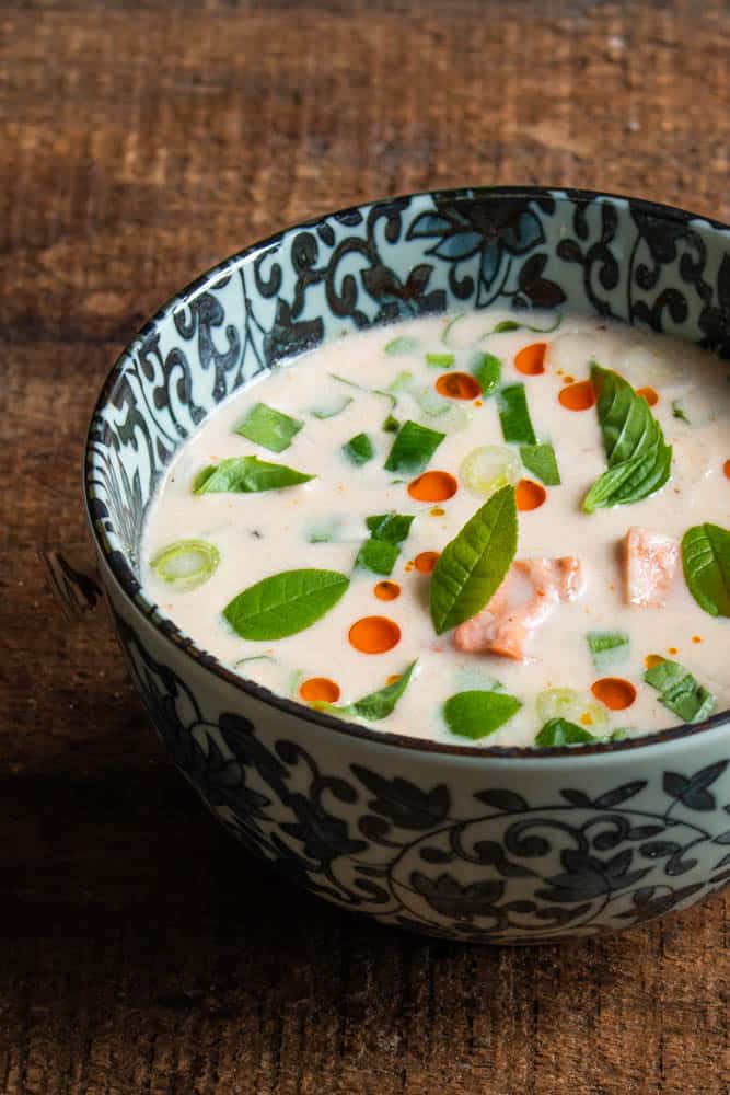 Chicken of the woods mushroom tom kha gai recipe