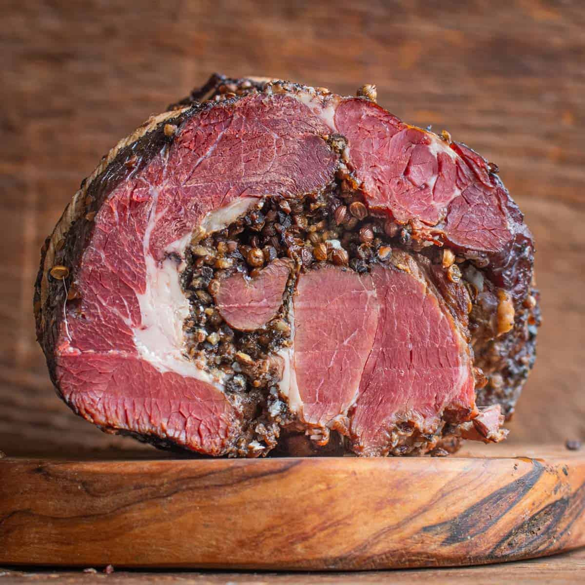 Smoked venison neck pastrami recipe