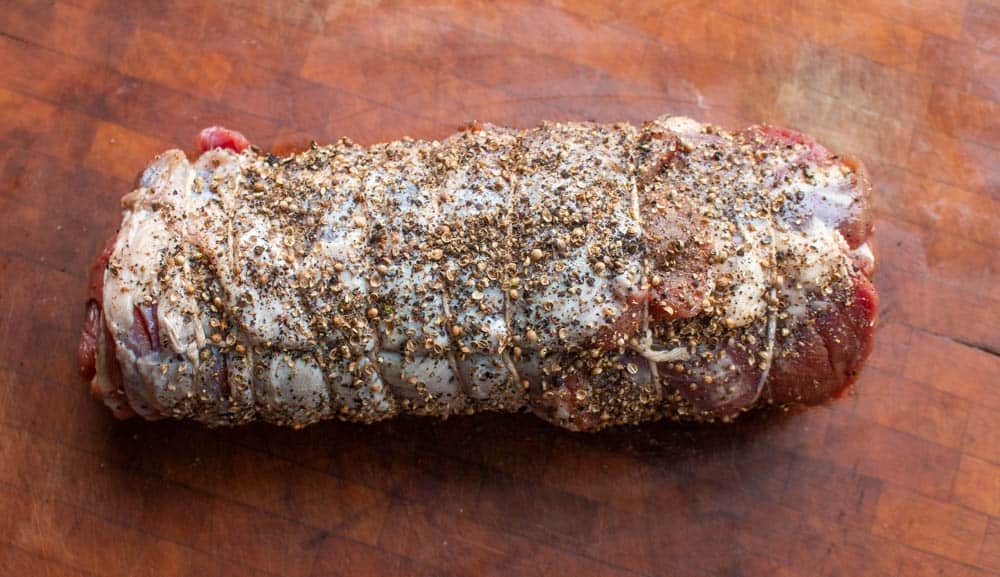 Rolled, smoked venison or deer neck pastrami recipe