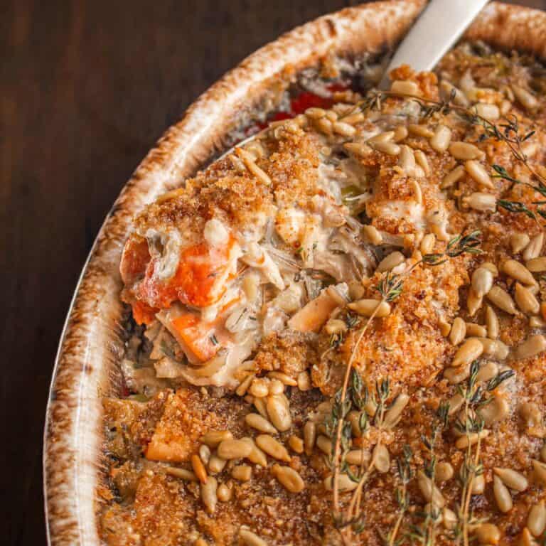 Classic Minnesota Wild Rice and Mushroom Casserole