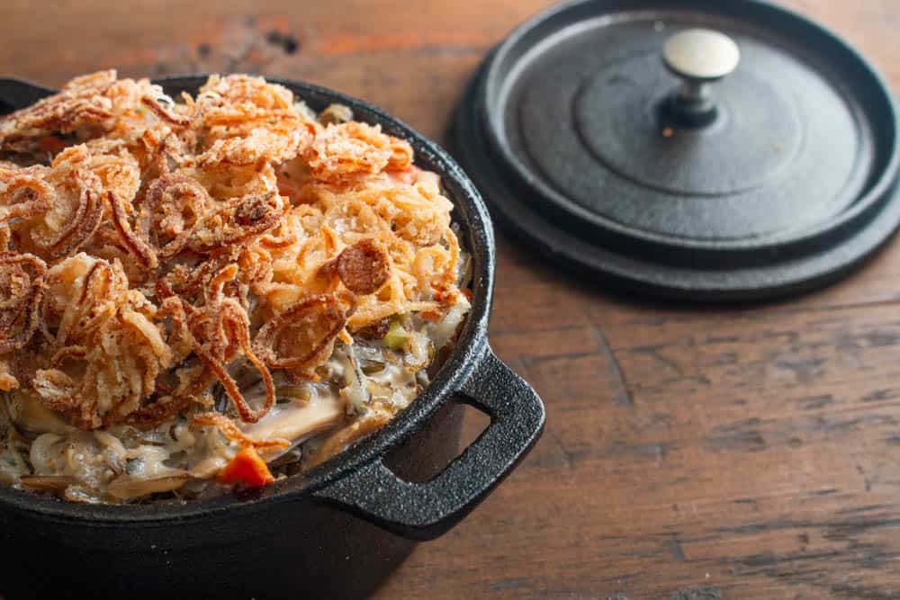Wild Rice Chicken of the Woods Casserole with Fried Shallots (10)