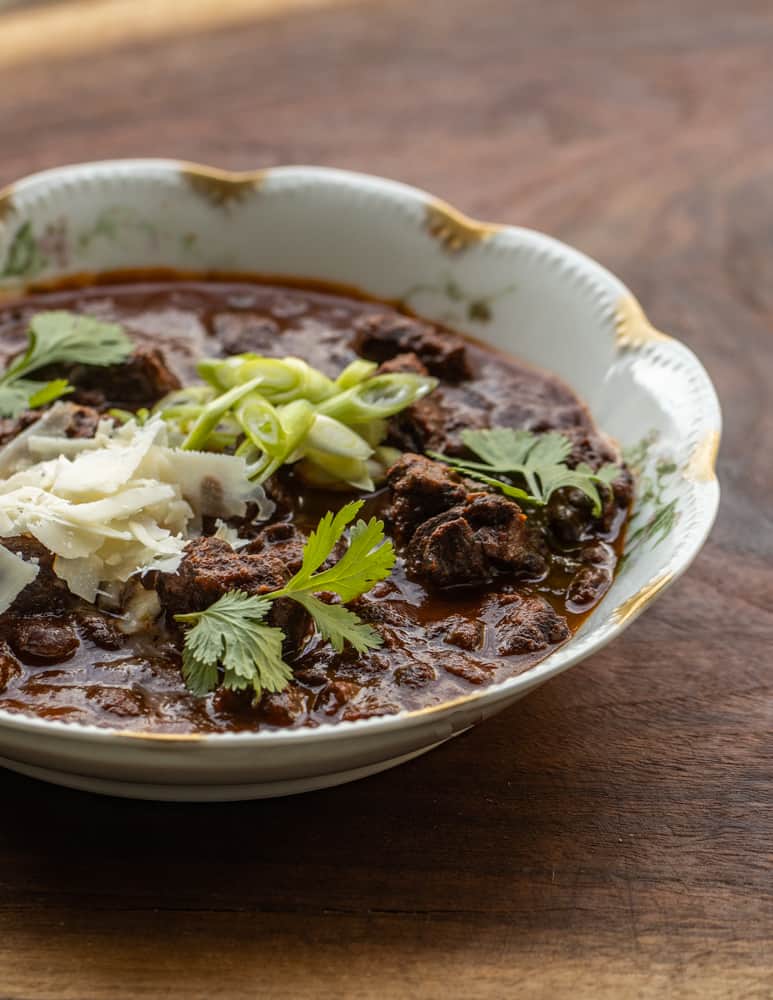 Smoked venison neck chili recipe