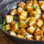 Venison fat roasted potatoes recipe