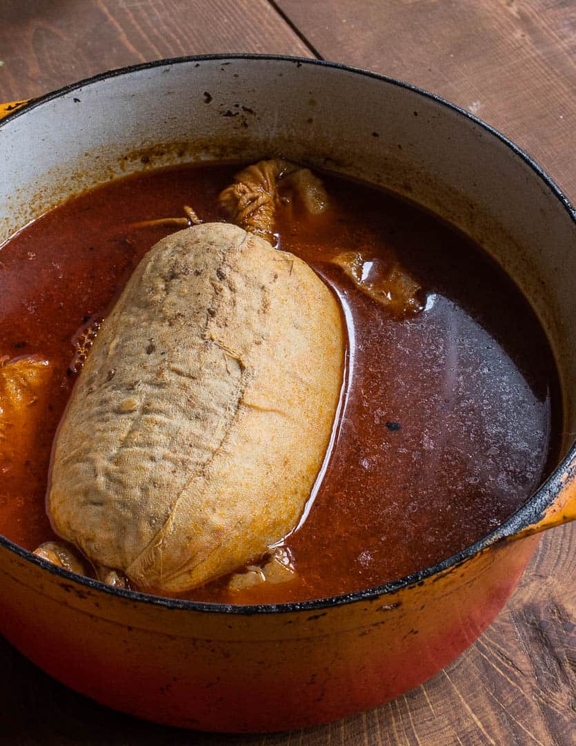 Meatloaf torchon with hedgehog Mushrooms (4)