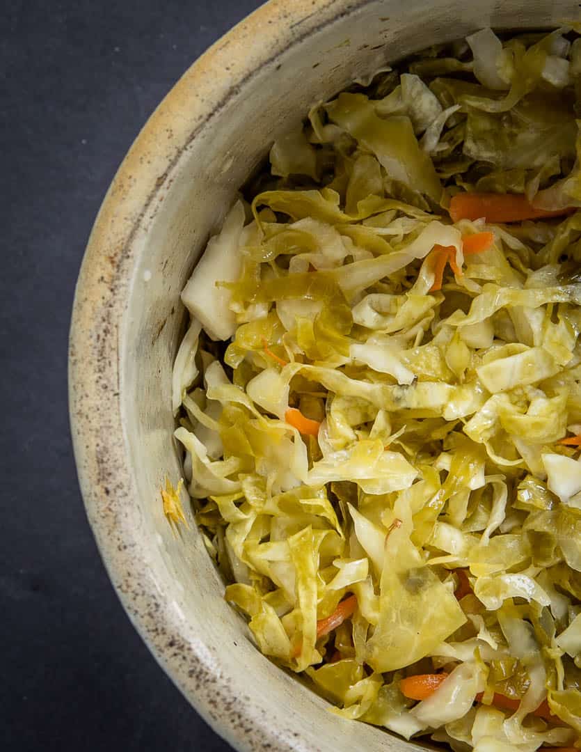 Homemade sauerkraut