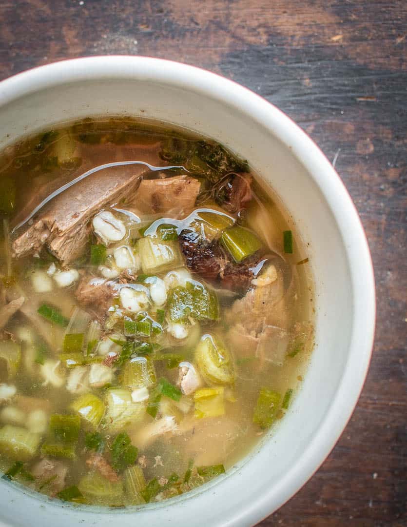 Sumerian pigeon soup 