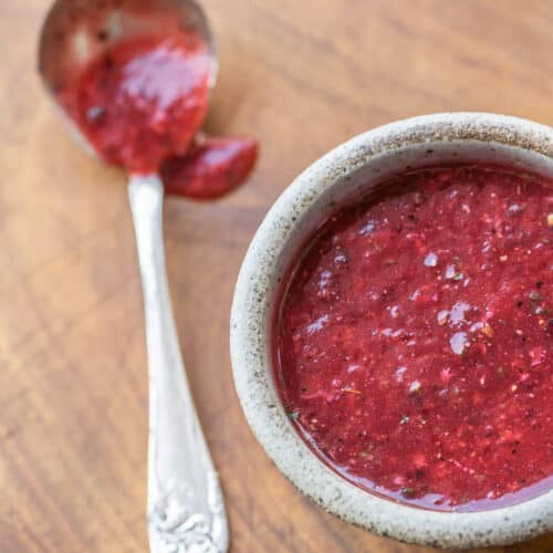 Foraged Highbush Cranberry Tkemali Sauce - FORAGER | CHEF