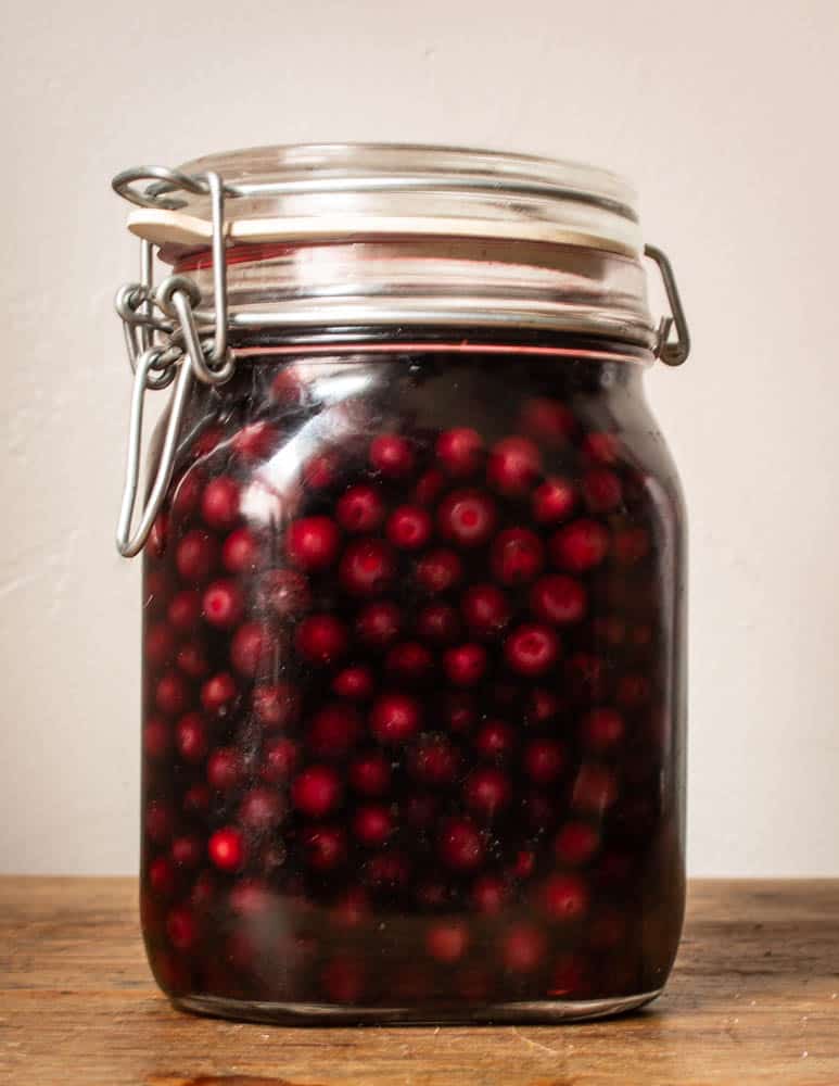 Wild cherry infused whiskey 