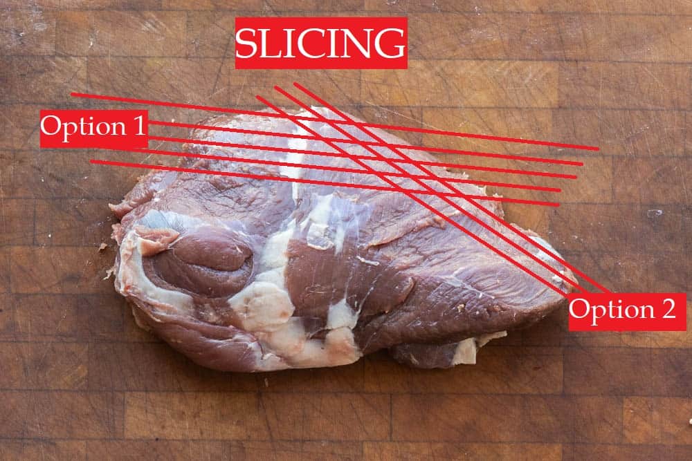 How to slice a venison tri-tip steak
