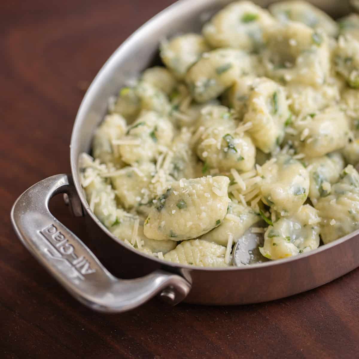 Traditional Potato Gnocchi with Herbs - FORAGER | CHEF