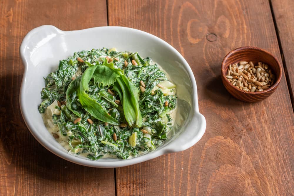 Curried Silphium Greens