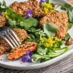 Sesame Baked Chicken of the Woods Mushrooms