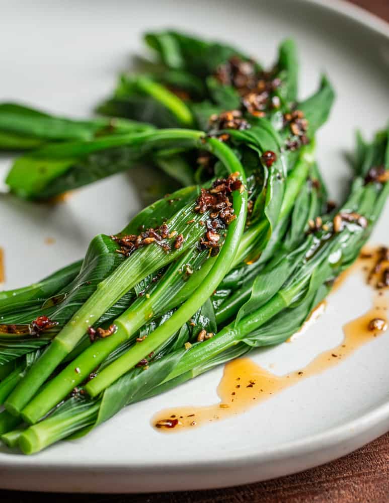 Cooked Solomon's Seal Shoots with Wild Szechuan Peppercorn Vinaigrette