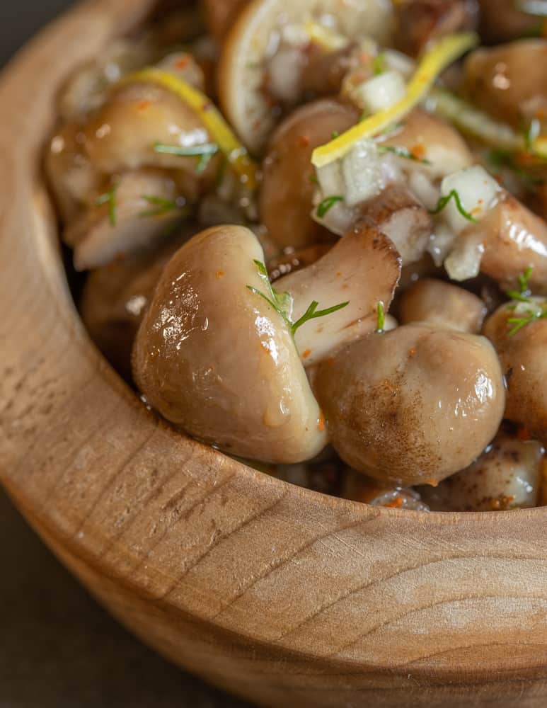 Marinated Honey Mushrooms recipe 