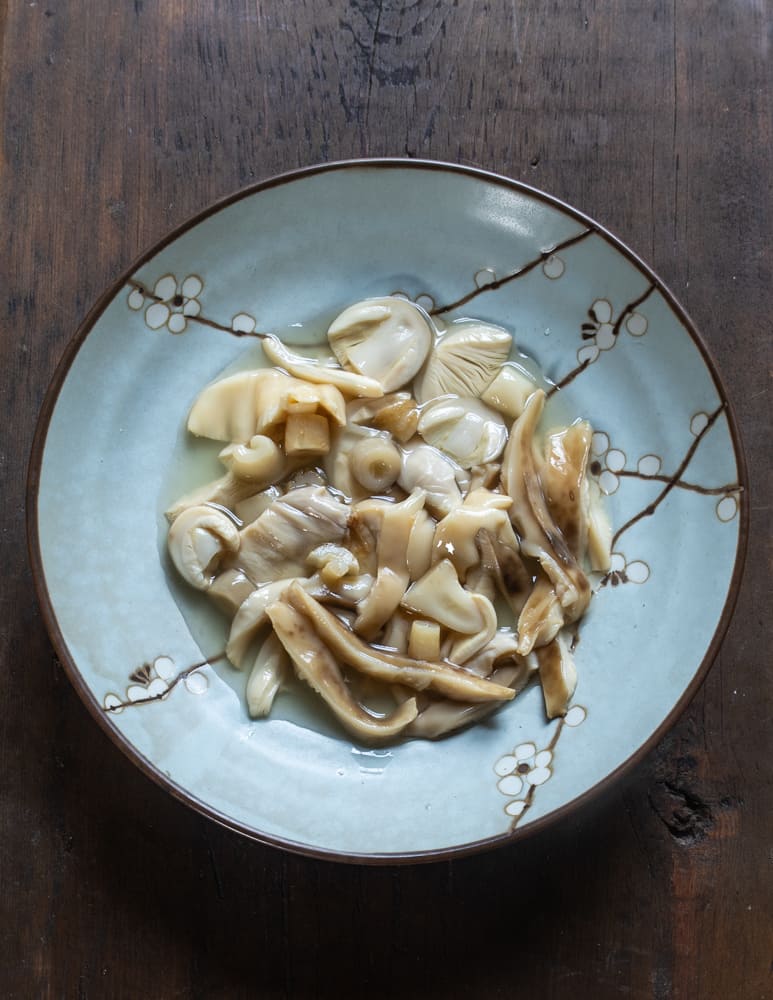 Japanese-inspired Amanita muscaria pickles